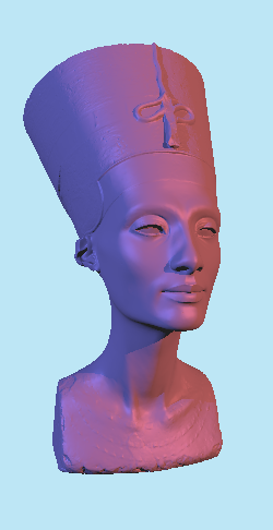 Raytraced photo of Nefertiti